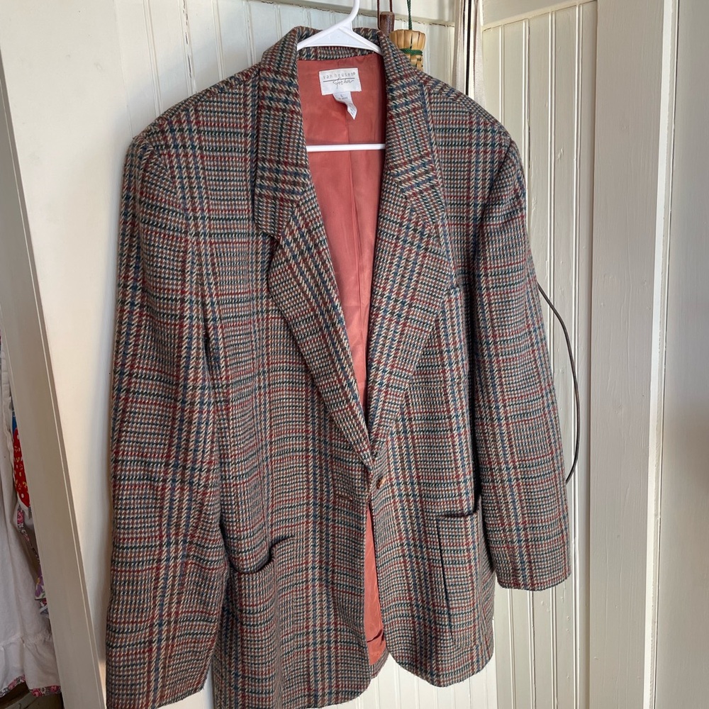 Vintage Van Heusen for her Plaid Blazer